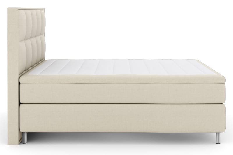 Select No 6 Komplett Sängpaket 210x210 F/M Memory/Pocket - Beige/Metall - Möbler - Säng - Komplett sängpaket
