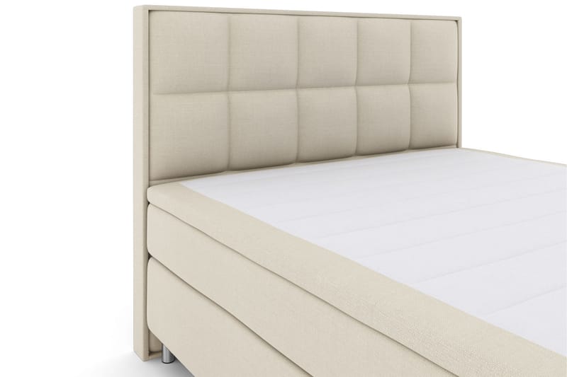 Select No 6 Komplett Sängpaket 210x210 F/M Memory/Pocket - Beige/Metall - Möbler - Säng - Komplett sängpaket