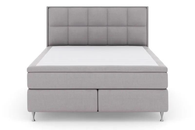 Select No 6 Komplett Sängpaket 210x210 Medium Latex/Memory - Ljusgrå/Silver - Möbler - Säng - Kontinentalsäng