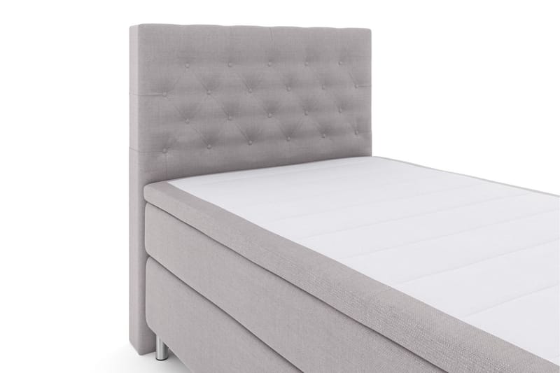 Select No 6 Kontinentalsäng 120x200 Fast Watergel - Ljusgrå/Metall - Möbler - Säng - Kontinentalsäng