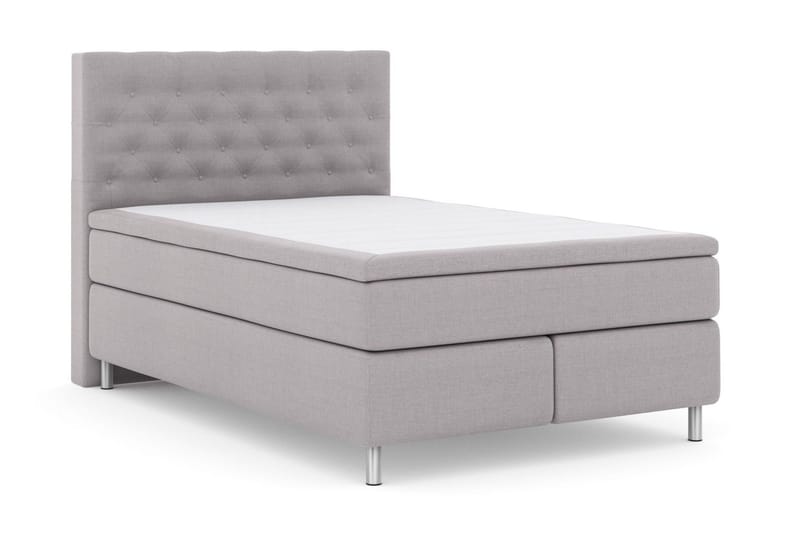 Select No 6 Kontinentalsäng 140x200 Fast/Medium Watergel - Ljusgrå/Metall - Möbler - Säng - Kontinentalsäng