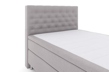 Select No 6 Kontinentalsäng 140x200 Fast/Medium Watergel - Ljusgrå/Metall - Möbler - Säng - Kontinentalsäng