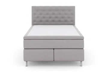Select No 6 Kontinentalsäng 140x200 Fast/Medium Watergel - Ljusgrå/Metall - Möbler - Säng - Kontinentalsäng