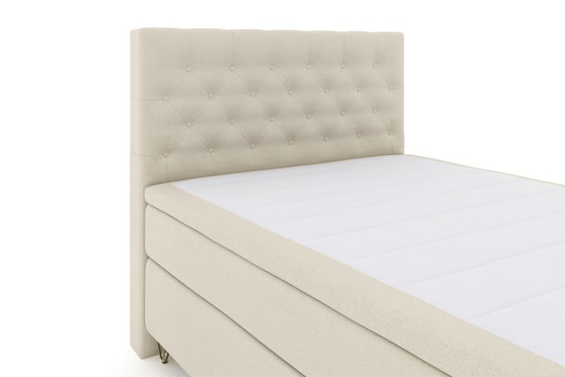 Select No 6 Kontinentalsäng 140x200 F/M Memory/Pocket - Beige/Metall V-Form - Möbler - Säng - Kontinentalsäng