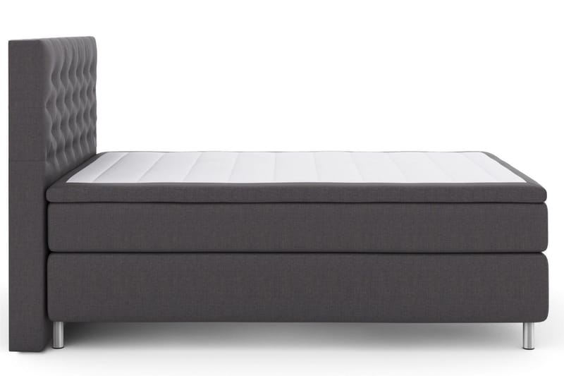 Select No 6 Kontinentalsäng 140x200 Medium Memory/Pocket - Mörkgrå/Metall - Möbler - Säng - Kontinentalsäng