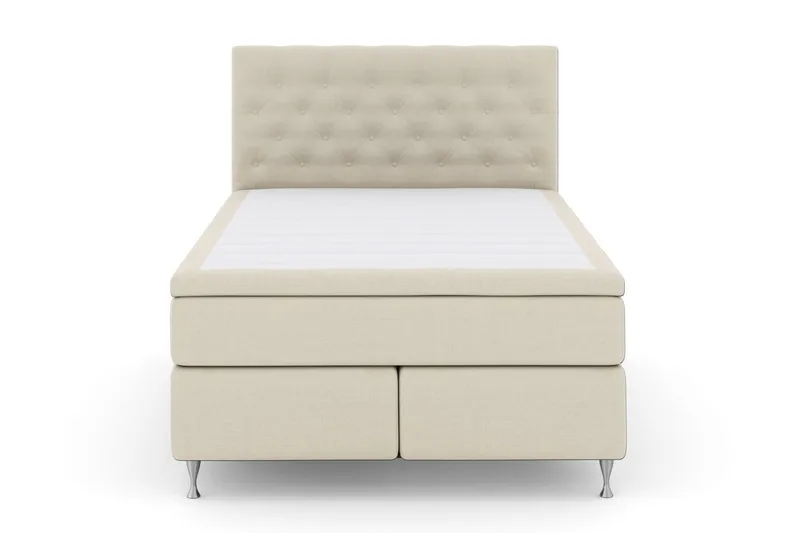 Select No 6 Kontinentalsäng 160x200 Fast Memory/Pocket, Beige/Silver