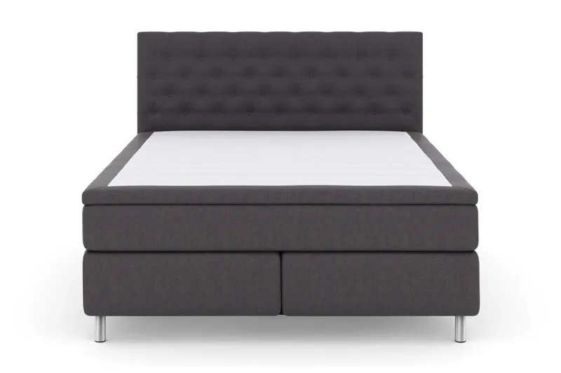 Select No 6 Kontinentalsäng 160x200 Fast Memory/Pocket - Mörkgrå/Metall - Möbler - Säng - Kontinentalsäng