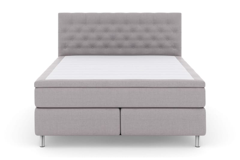Select No 6 Kontinentalsäng 160x200 Fast/Medium Watergel - Ljusgrå/Metall - Möbler - Säng - Kontinentalsäng