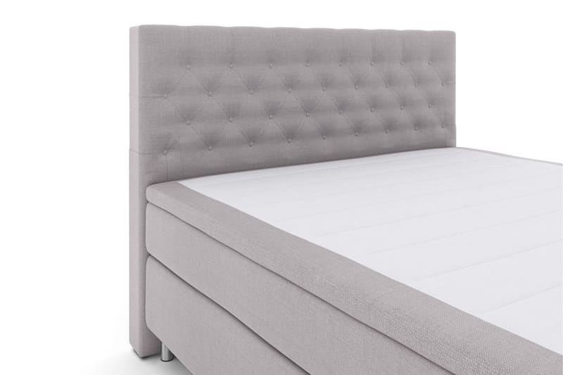 Select No 6 Kontinentalsäng 160x200 F/M Memory/Pocket - Ljusgrå/Metall - Möbler - Säng - Kontinentalsäng