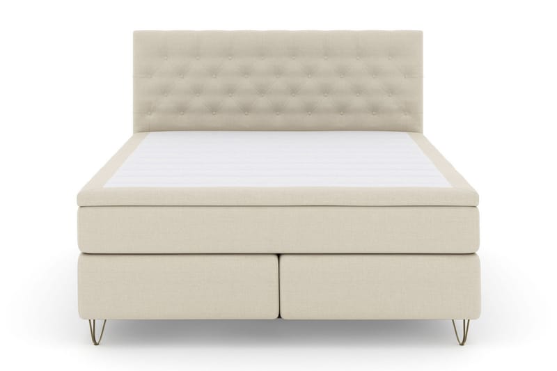 Select No 6 Kontinentalsäng 180x200 Fast Latex/Memory - Beige/Metall V-Form - Möbler - Säng - Kontinentalsäng