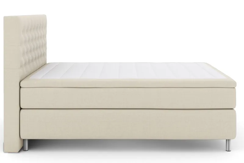 Select No 6 Kontinentalsäng 180x200 Fast Memory/Pocket - Beige/Metall - Möbler - Säng - Kontinentalsäng