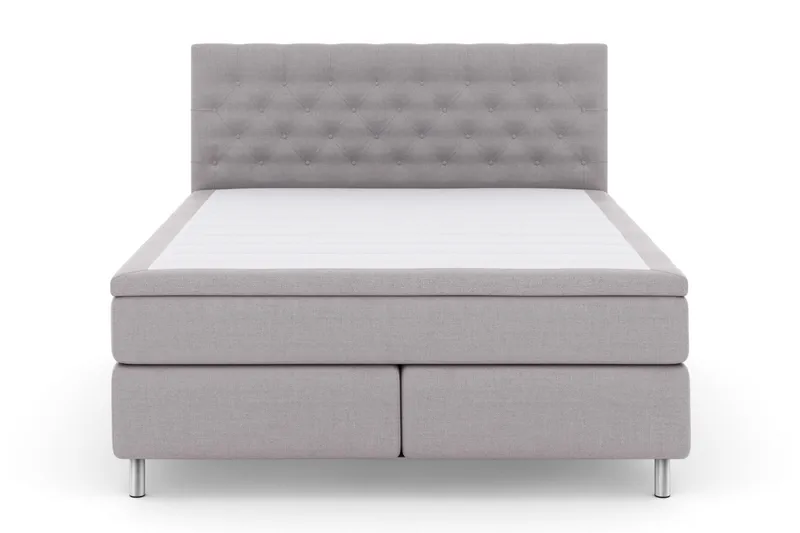 Select No 6 Kontinentalsäng 180x200 Fast/Medium Watergel - Ljusgrå/Metall - Möbler - Säng - Kontinentalsäng