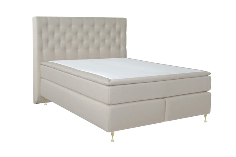 Select No 6 Kontinentalsäng 210x210 Fast/Medium Latex/Memory - Beige/Guld - Möbler - Säng - Kontinentalsäng