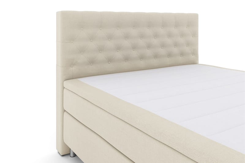 Select No 6 Kontinentalsäng 210x210 F/M Memory/Pocket - Beige/Metall - Möbler - Säng - Kontinentalsäng