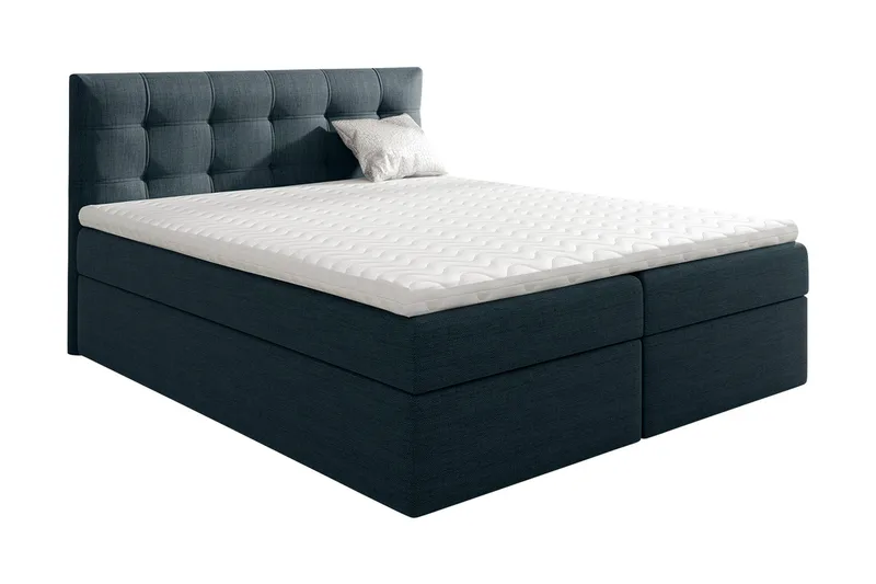 Skaftå Kontinentalsäng 180x200 Svart/Blå/Grå/Vit - Svart/Blå/Grå/Vit - Möbler - Säng - Kontinentalsäng