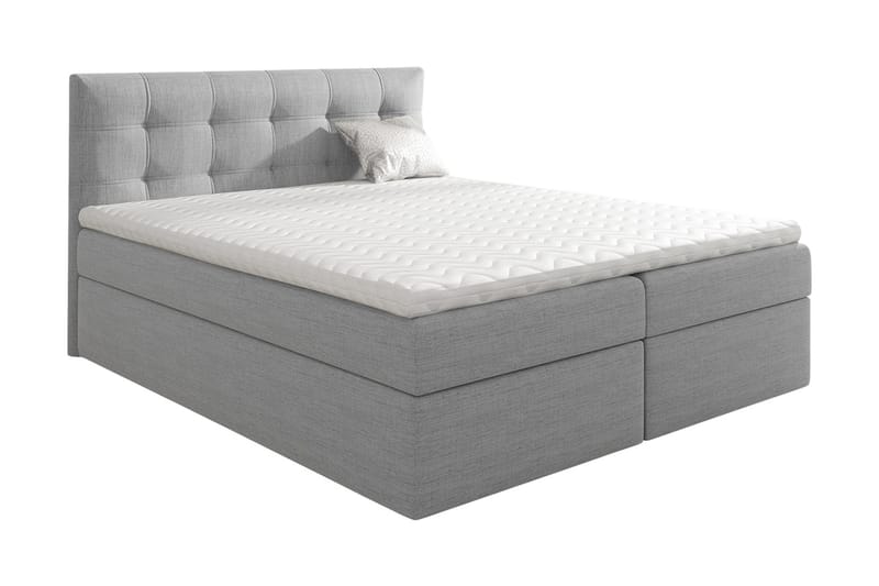 Skaftå Kontinentalsäng 180x200 Svart/Grå/Vit, Svart/Grå/Vit