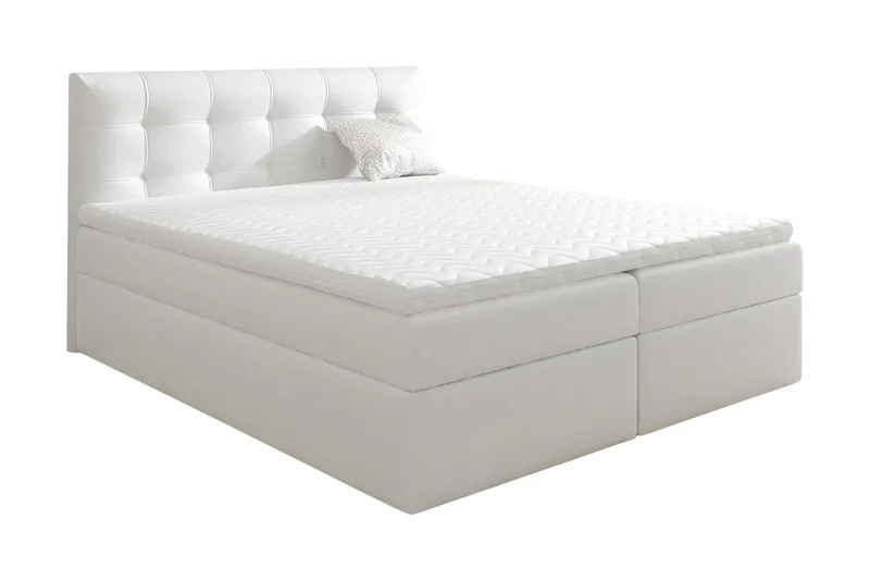 Skaftå Kontinentalsäng 180x200 Svart/Vit - Svart/Vit - Möbler - Säng - Kontinentalsäng