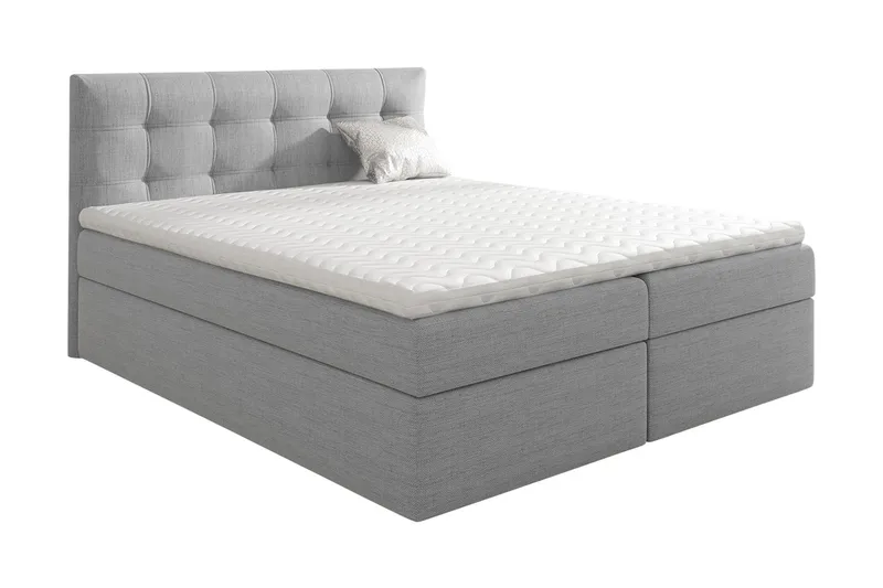 Skaftå Kontinentalsäng 200x200 cm - Svart/Grå/Vit - Möbler - Säng - Kontinentalsäng