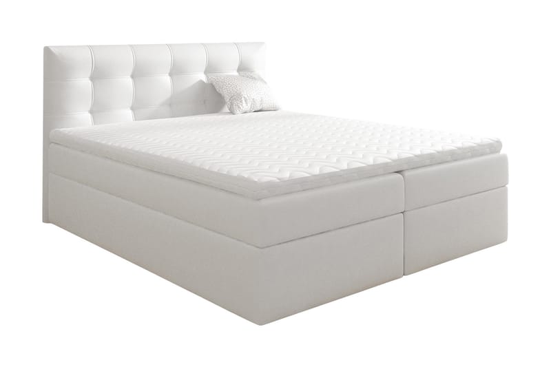 Skaftå Kontinentalsäng 200x200 cm - Svart/Vit - Möbler - Säng - Kontinentalsäng