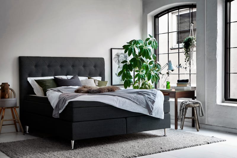 Strömstad Kontinentalsäng 180x200 - Mörkgrå - Möbler - Säng - Kontinentalsäng
