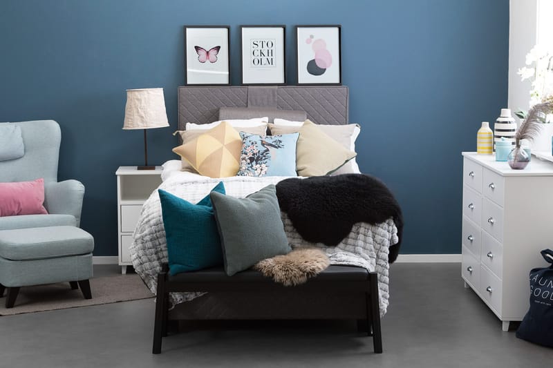 Sundborn Kontinentalsäng 120x200 Valbar - Grå - Möbler - Säng - Kontinentalsäng