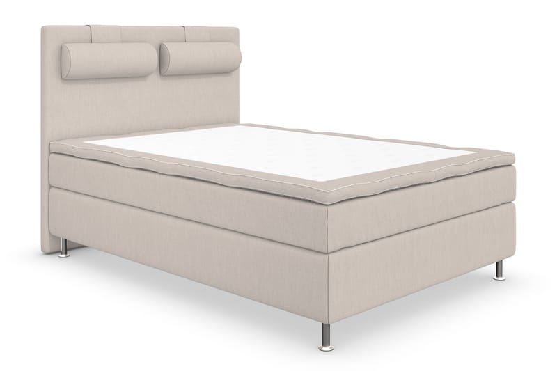 Superior Lyx Komplett Sängpaket 140x200 - Silver Ben - Komplett sängpaket - Kontinentalsäng - Dubbelsäng