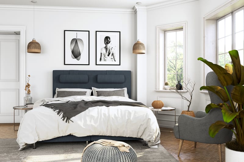 Superior Lyx Komplett Sängpaket 180x200 - Silver Ben - Möbler - Säng - Komplett sängpaket