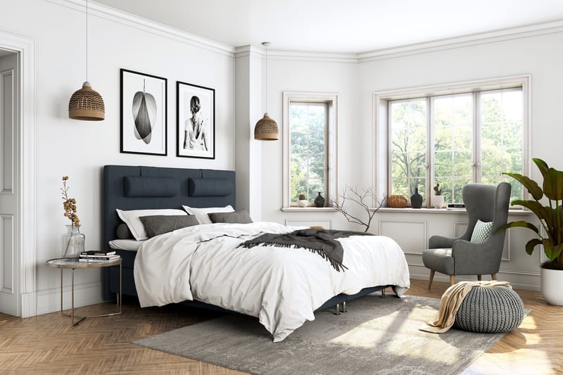 Superior Lyx Komplett Sängpaket 180x200 - Silver Ben - Möbler - Säng - Komplett sängpaket