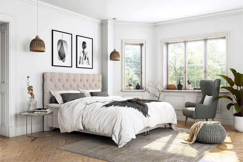 Superior Lyx Kontinentalsäng140x200 - Beige - Möbler - Säng - Kontinentalsäng