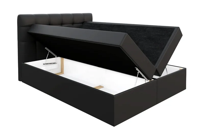 Svenes Kontinentalsäng 140x200 cm - Svart - Möbler - Säng - Kontinentalsäng