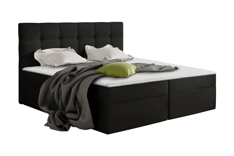 Svenes Kontinentalsäng 140x200 cm - Svart - Möbler - Säng - Kontinentalsäng