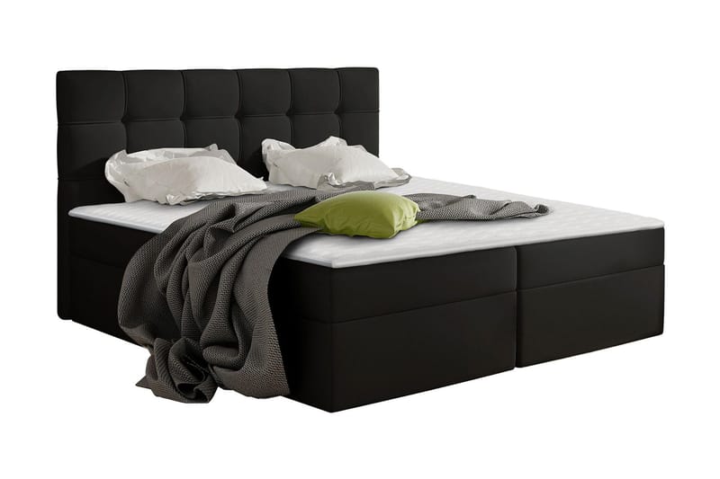 Svenes Kontinentalsäng 140x200 cm - Svart - Möbler - Säng - Kontinentalsäng