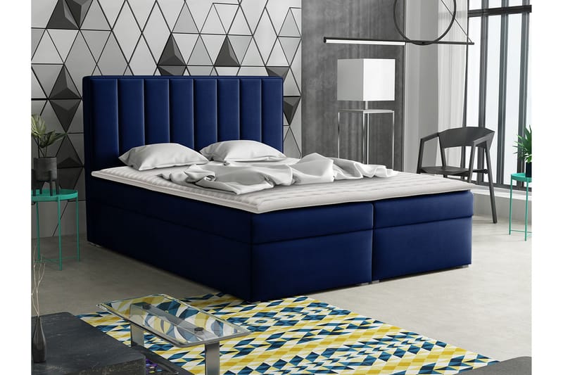 Valasco Kontinentalsäng 180x200 cm - Bl å - Möbler - Säng - Kontinentalsäng