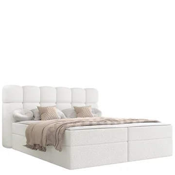 Varlen Komplett Sängpaket Kontinentalsäng med förvaring 140x200 cm Rutad