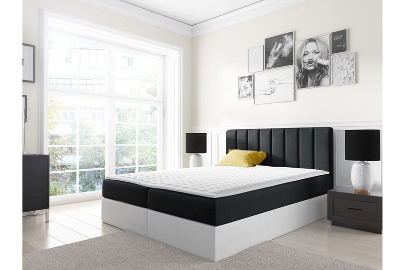 Vasil Kontinentalsäng 140x200 - Svart - Möbler - Säng - Kontinentalsäng