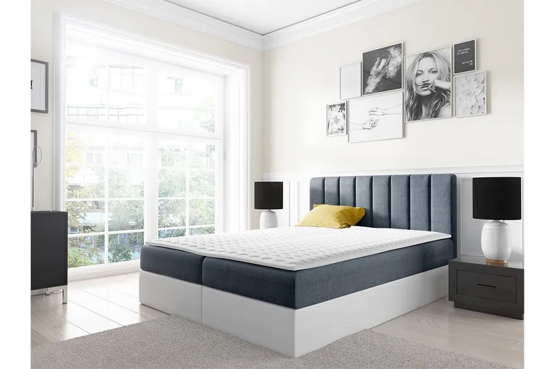 Vasil Kontinentalsäng 160x200 - Grå - Möbler - Säng - Kontinentalsäng