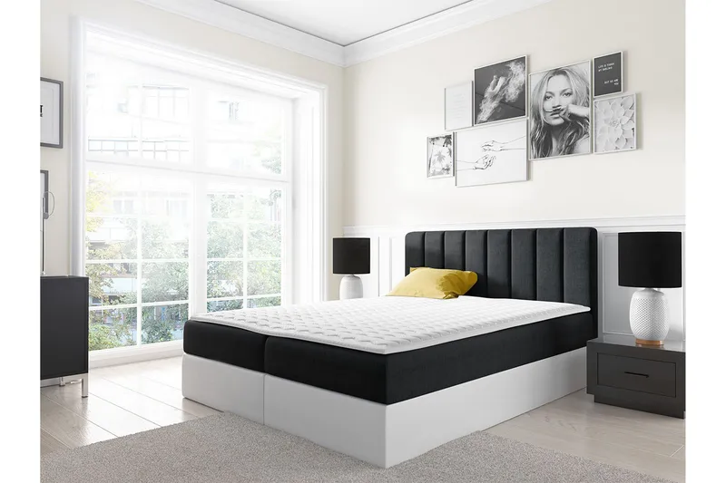 Vasil Kontinentalsäng 180x200 - Svart - Möbler - Säng - Kontinentalsäng