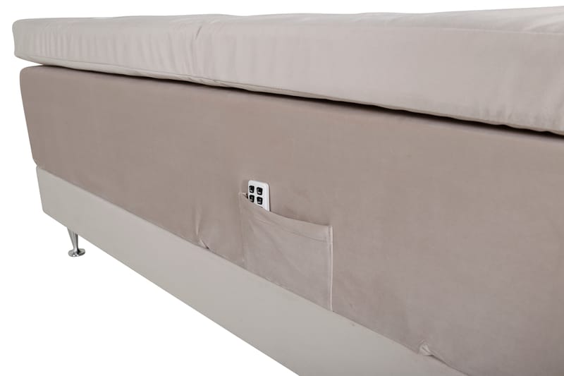 Vegeholm Säng 120 cm  Beige - Beige - Kontinentalsäng