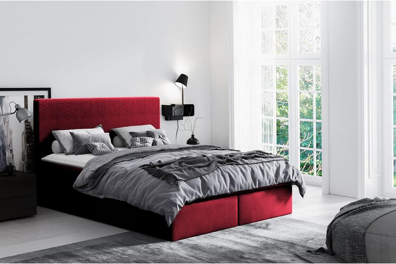 Laargard / Cosmo Sängpaket Kontinentalsäng 180x200 cm - Röd - Möbler - Säng - Komplett sängpaket