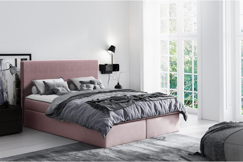 Laargard Kontinentalsäng medFörvaring 180x200 - Rosa - Möbler - Säng - Kontinentalsäng