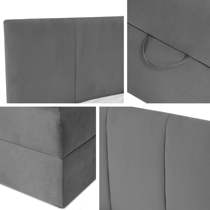 Laggano Sängpaket Kontinentalsäng 140x200 cm - ljusgrå - Möbler - Säng - Komplett sängpaket