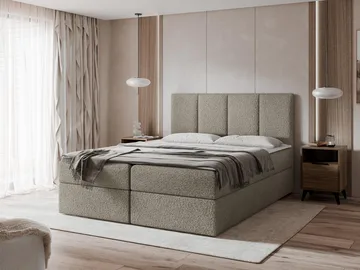 Laggano Sängpaket Kontinentalsäng 160x200 cm - taupe - Möbler - Säng - Komplett sängpaket