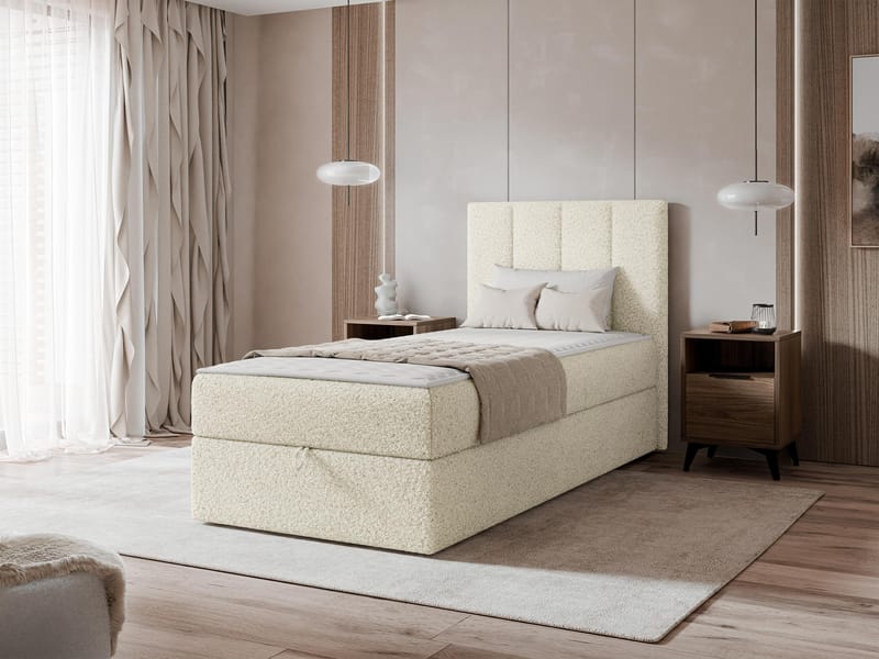 Laggano Sängpaket Kontinentalsäng 80x200 cm - Lambi 08 ljusbeige - Möbler - Säng - Komplett sängpaket