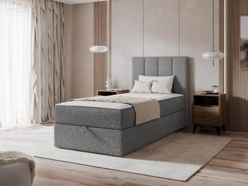 Laggano Sängpaket Kontinentalsäng 80x200 cm - Lambi 12 mörkgrå - Möbler - Säng - Komplett sängpaket