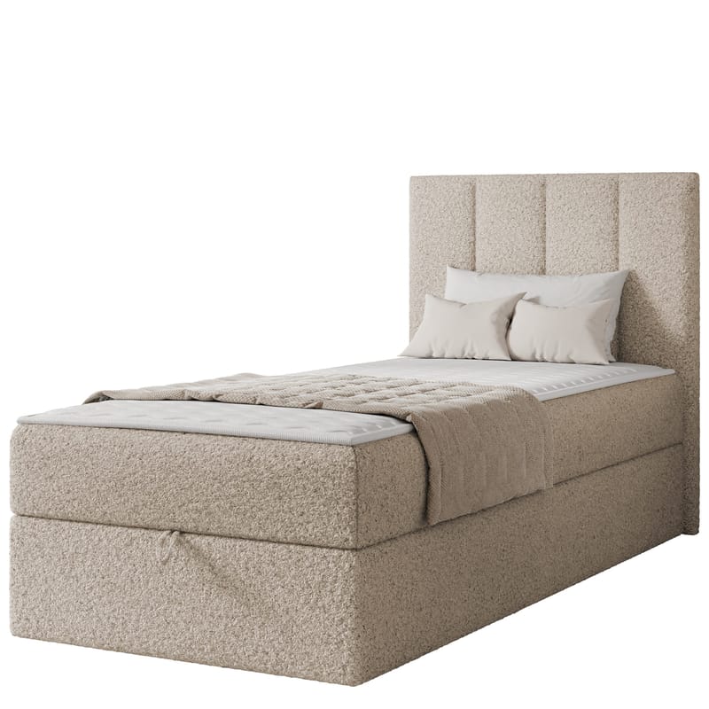 Laggano Sängpaket Kontinentalsäng 90x200 cm - beige - Möbler - Säng - Komplett sängpaket