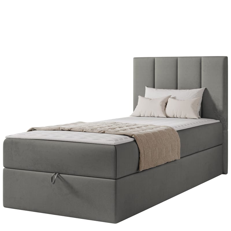 Laggano Sängpaket Kontinentalsäng 90x200 cm - grå - Möbler - Säng - Komplett sängpaket
