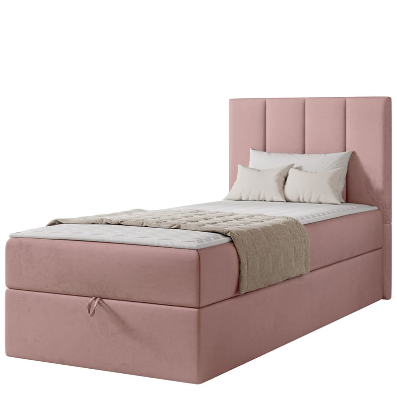 Laggano Sängpaket Kontinentalsäng 90x200 cm - rosa - Möbler - Säng - Komplett sängpaket