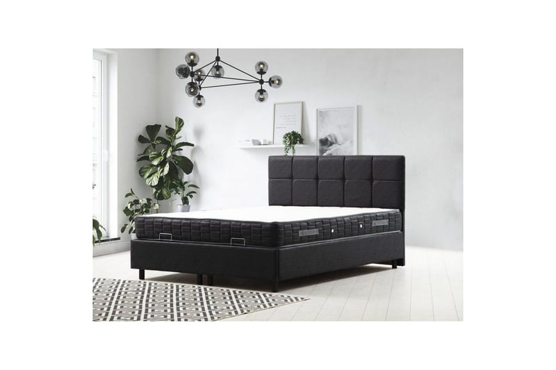 Lalmuni Sängpaket Ramsäng 150x200 cm - Antracit - Möbler - Säng - Komplett sängpaket