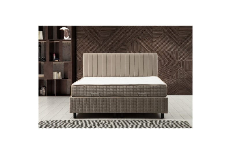 Lamal Komplett Sängpaket 140x200 cm - Brun - Möbler - Säng - Komplett sängpaket