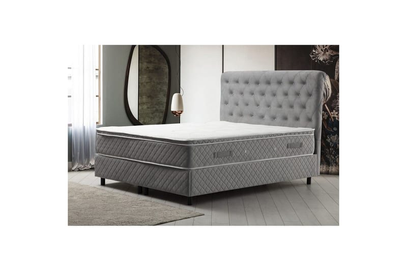 Lamoon Komplett Sängpaket 120x200 cm - Grå - Möbler - Säng - Komplett sängpaket